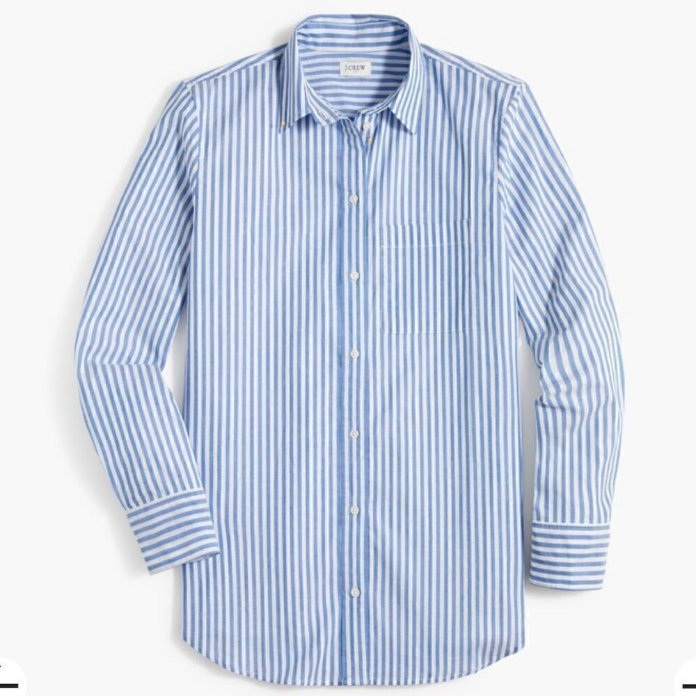 J.Crew High-low Relaxed Button-up - Picture 2 of 8